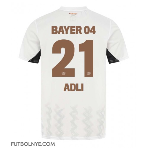 Camiseta Bayer Leverkusen Amine Adli #21 Visitante Equipación 2024-25 manga corta